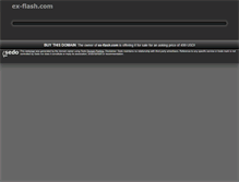 Tablet Screenshot of ex-flash.com